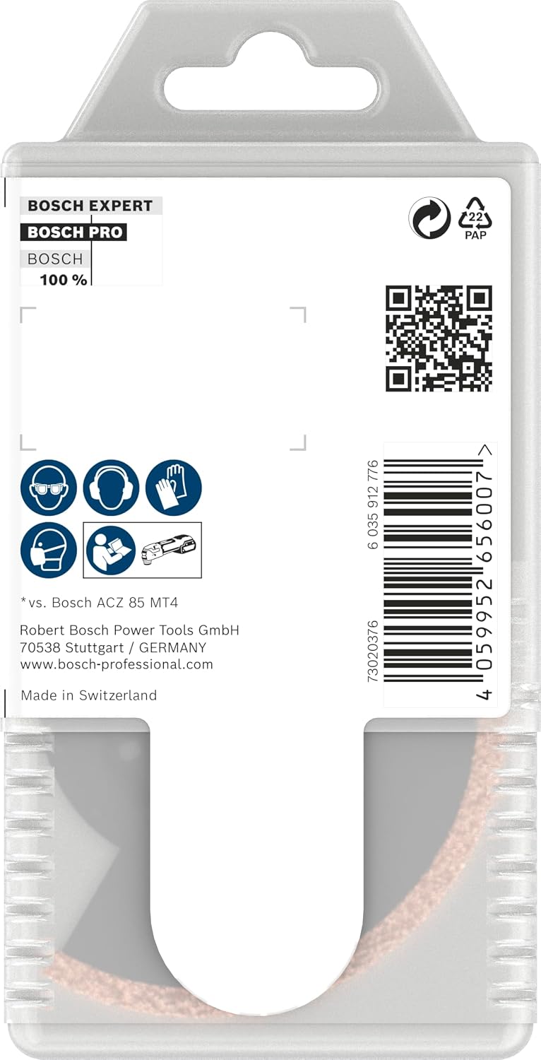 Bosch 10 x Pro Multi Material ACZ 85 RT3 Sheets for Multifunctional Tools (for Mortar, Aerated Concrete, Diameter 85 mm, Professional Accessories Multifunctional Tool)
