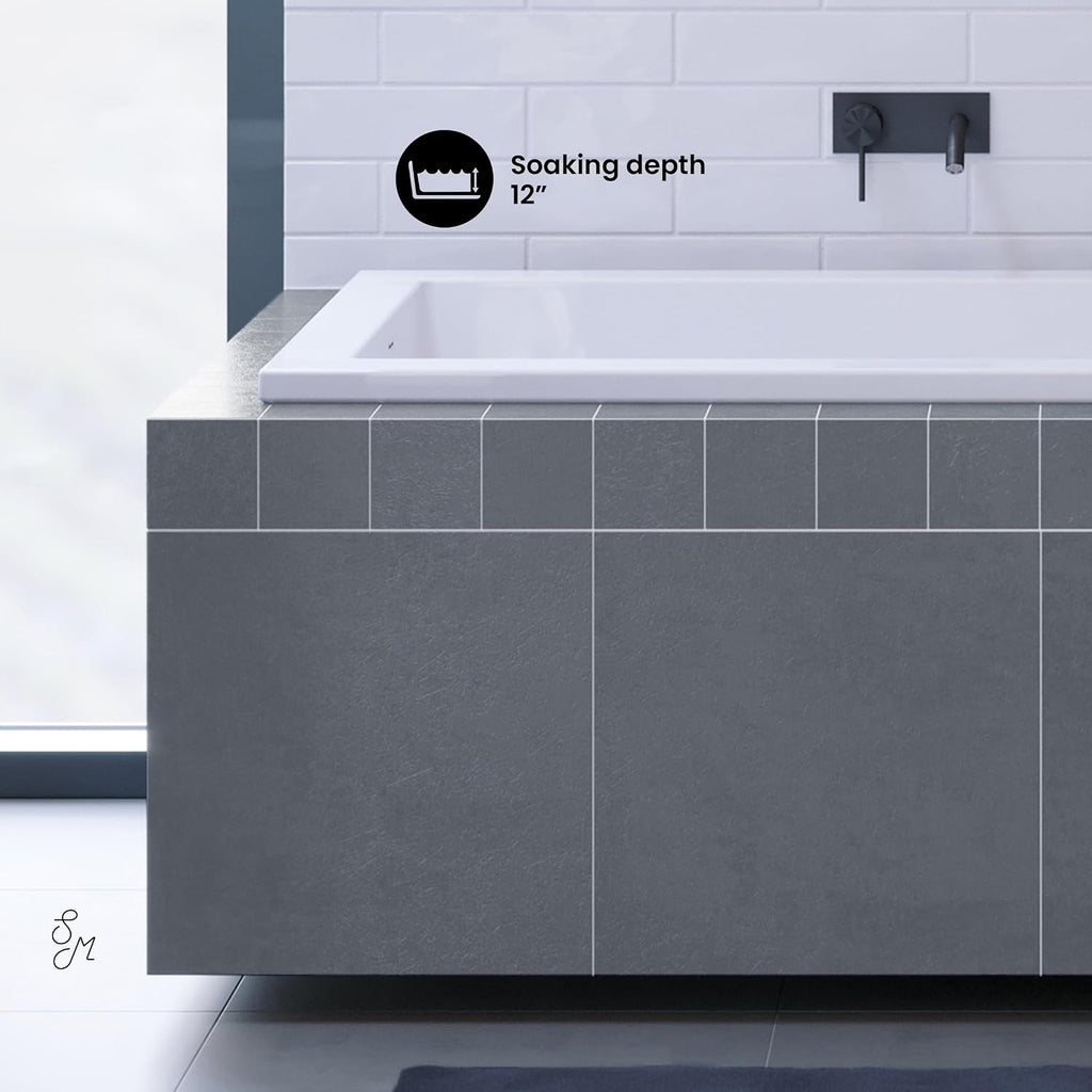 Swiss Madison Voltaire 54' x 30' Reversible Drain Drop-In Bathtub