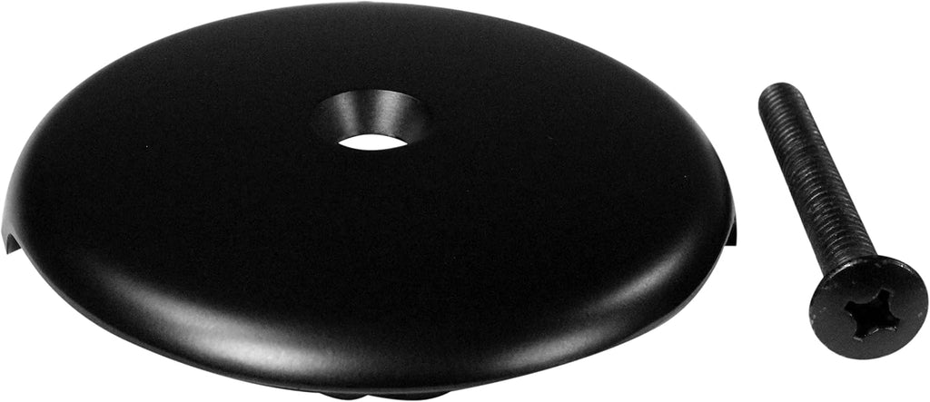 Westbrass D328-200-62 3-1/8' One-Hole Bathtub Overflow Faceplate and Screw, Matte Black (200-Pack)