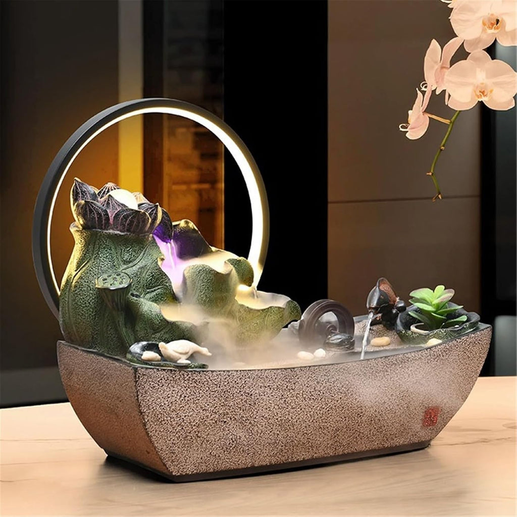 Tabletop Tabletop Fountain Chinese Style Water Ornaments Circulating Waterscape Small Fish Pond Decor