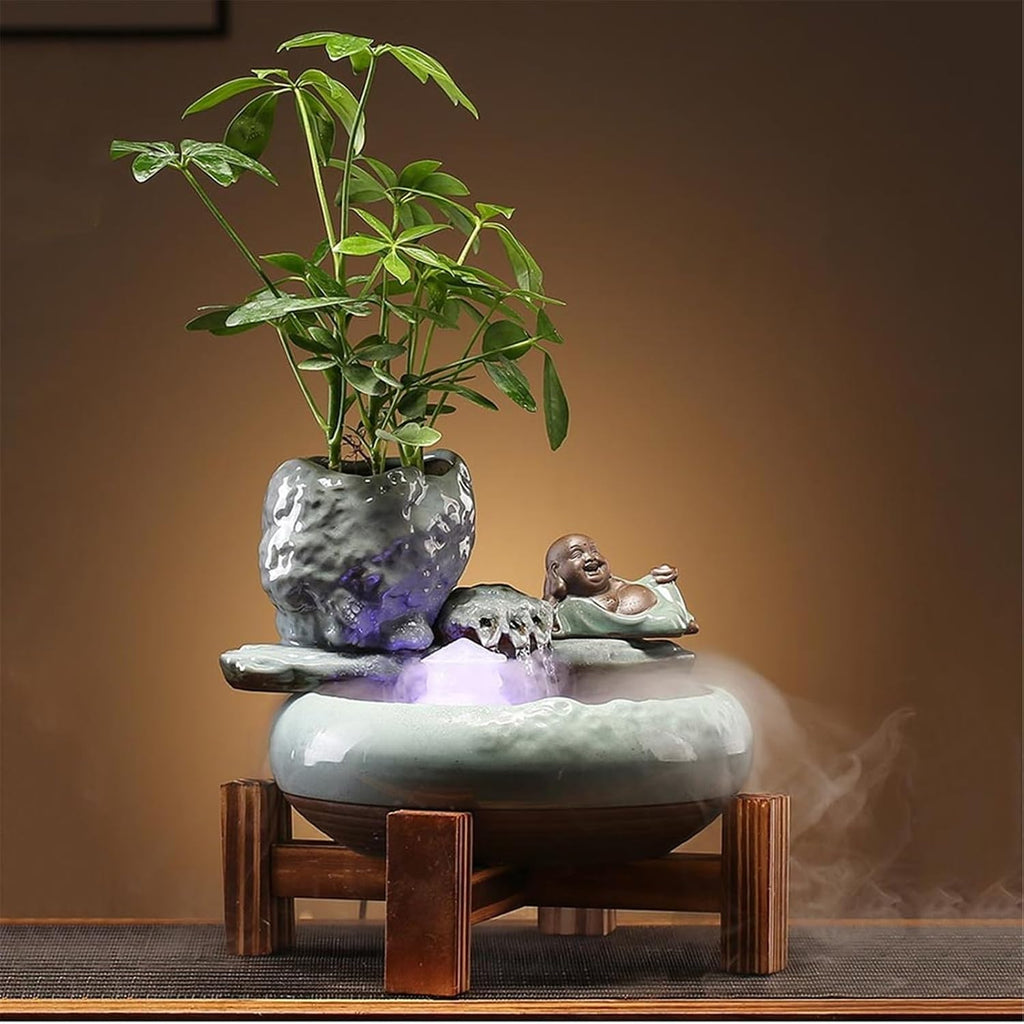 Tabletop Small Chinese-Style Circulating Water Ornaments Ceramic Tabletop Fountain Decor
