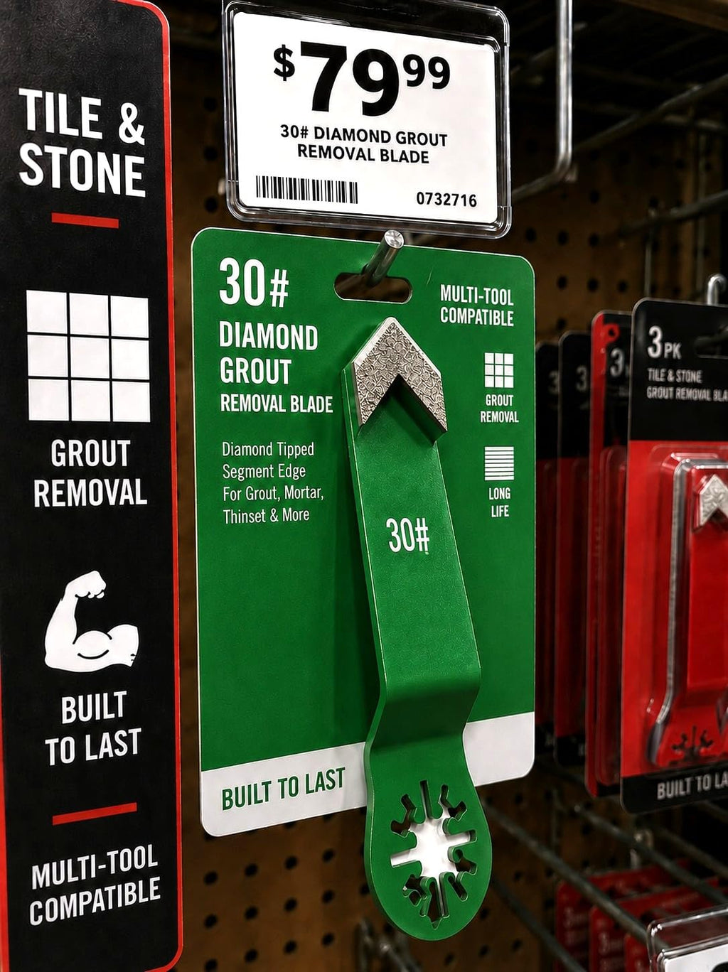 3 Pack Diamond Corner Grinding Segment for Concrete Floor grit 30/40 Medium Bond