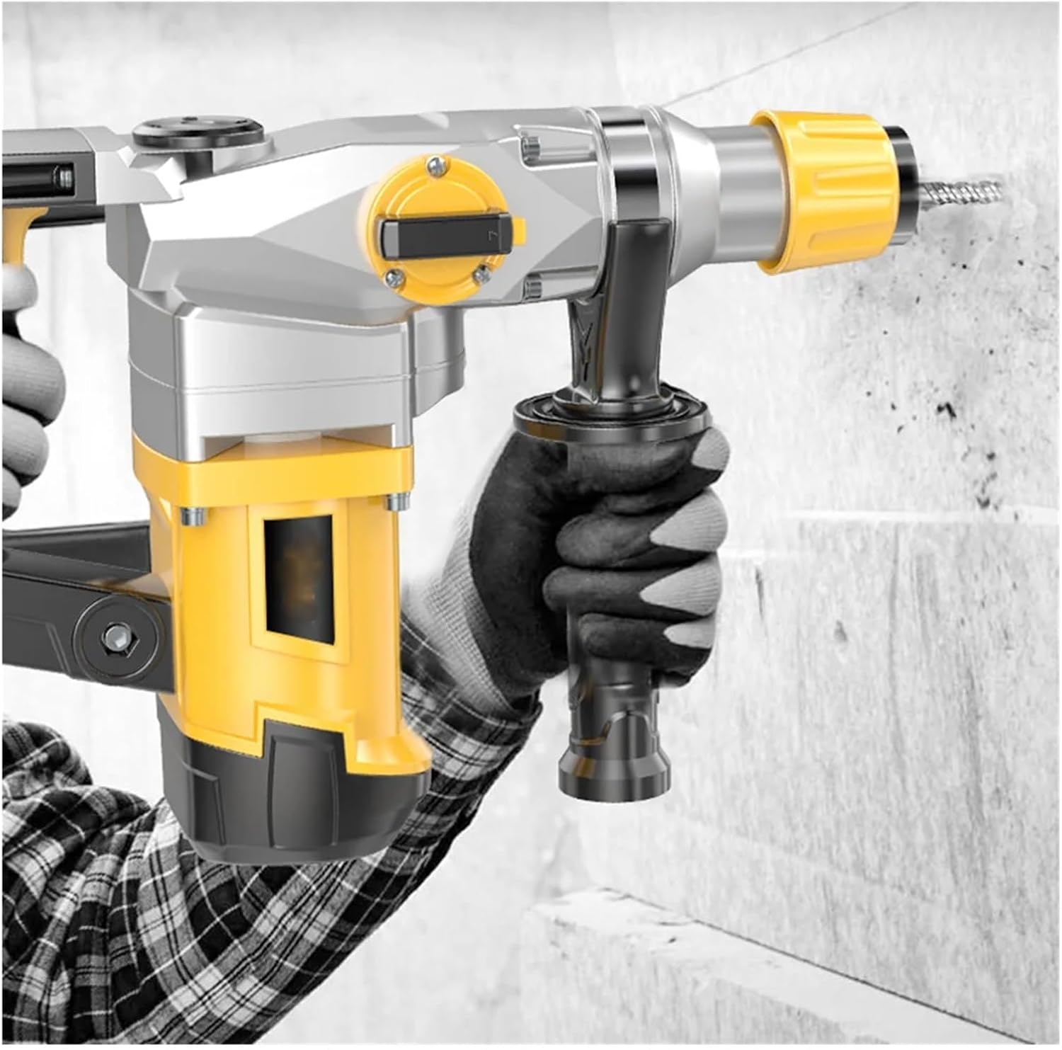 2580W Heavy Impact Electric Hammer Concrete Breaker 30S Quickly Breaks Industrial Power Tools