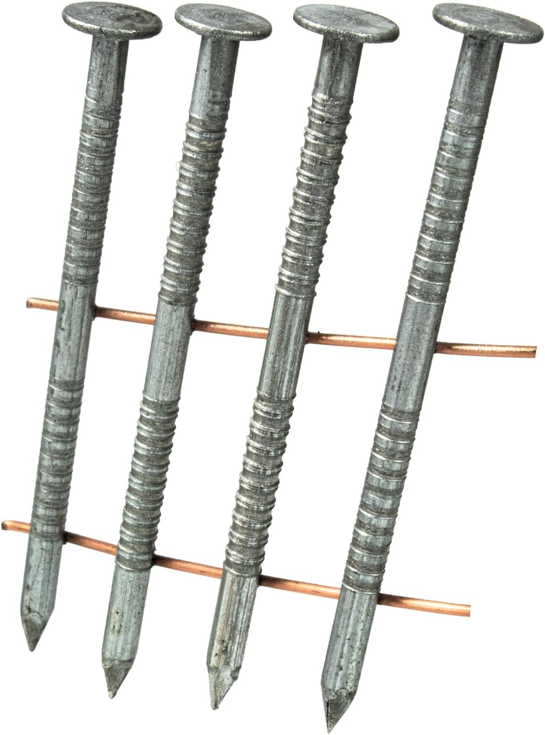 1-3/4' x .092 15° Wire Weld Collated Ring Shank Nails - Galvanized - Siding, Fencing, Roofing, Flooring Nails - Full Box ~3,000 Nails