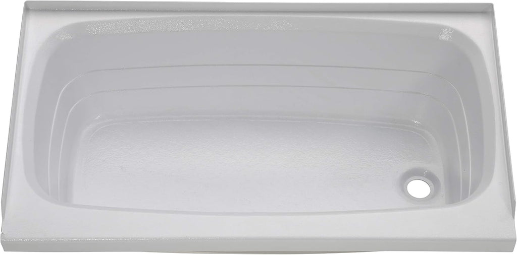Lippert Replacement 24' x 40' White Bathtub with Right Drain, Scratch-Resistant ABS Acrylic for RVs, Travel Trailers, 5th Wheels, Motorhomes - W2440RHSPK
