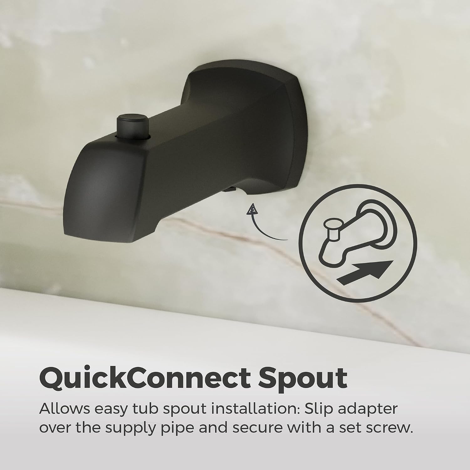 Pfister Vaneri Tub and Shower Trim Kit with Valve and Cartridge Included 1-Handle Rain Shower Head with Tub Spout Matte Black Finish Water-Efficient Model 8P8WS2VRISBB