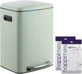happimess HPM1005E Marco Rectangular 10.6-Gallon Double Bucket Trash Can with Soft-Close Lid, Pistachio Gelato, Fingerprint Resistant, Modern, Minimalistic for Home, Kitchen, Office, Bedroom, Bathroom