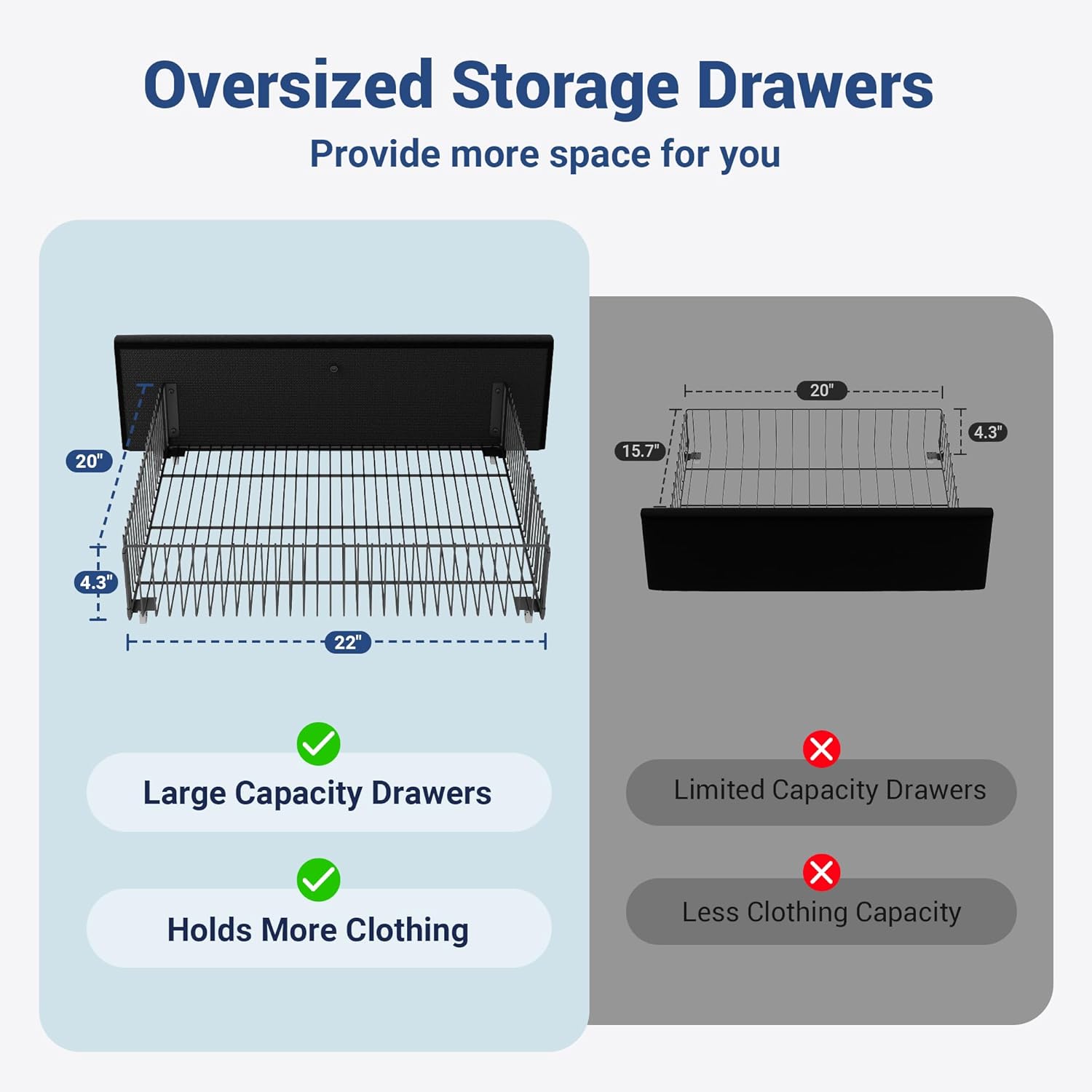 Allewie Velvet Vertical Tufted Full Size Upholstered Platform Bed Frame with 2-Tier LED Storage Headboard & 2 Storage Drawers, USB & Type-C Charging Ports, Noise-Free/No Box Spring Needed, Black