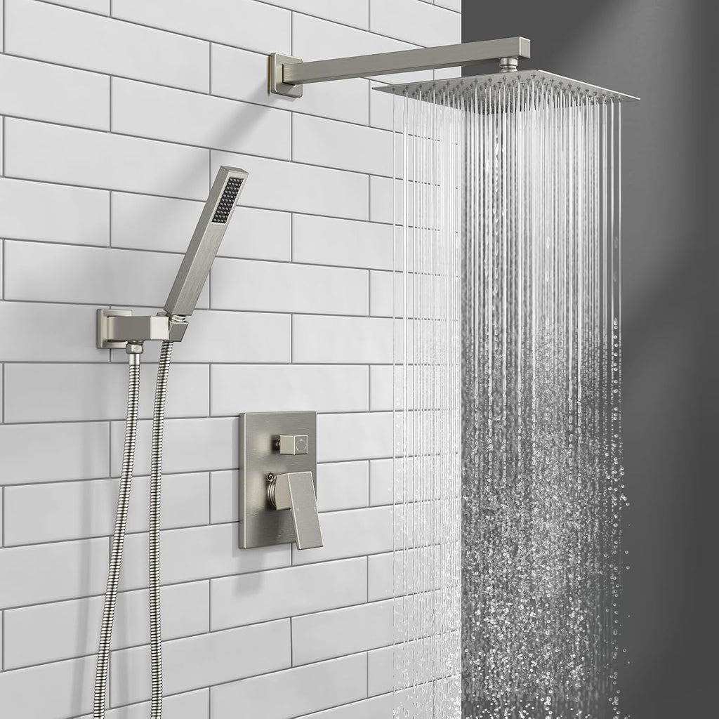 Lava Odoro Shower Faucet and Bathroom Faucet Set, Shower Faucet Combo, Brushed Nickel