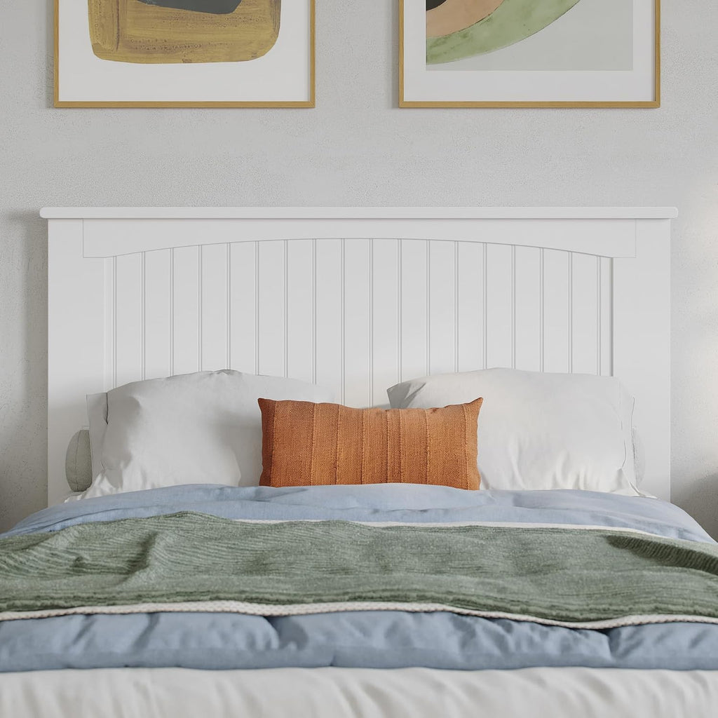 AFI, Nantucket Full Solid Wood Panel Headboard, White