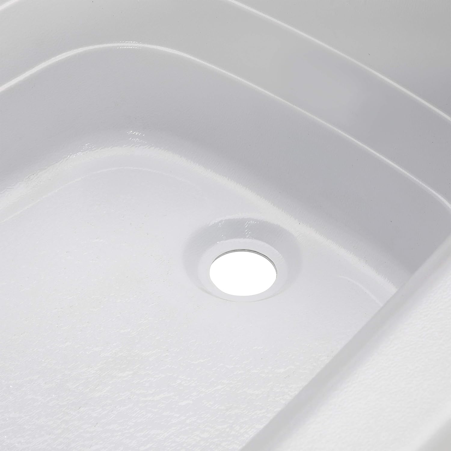 Lippert Replacement 24' x 40' White Bathtub with Right Drain, Scratch-Resistant ABS Acrylic for RVs, Travel Trailers, 5th Wheels, Motorhomes - W2440RHSPK
