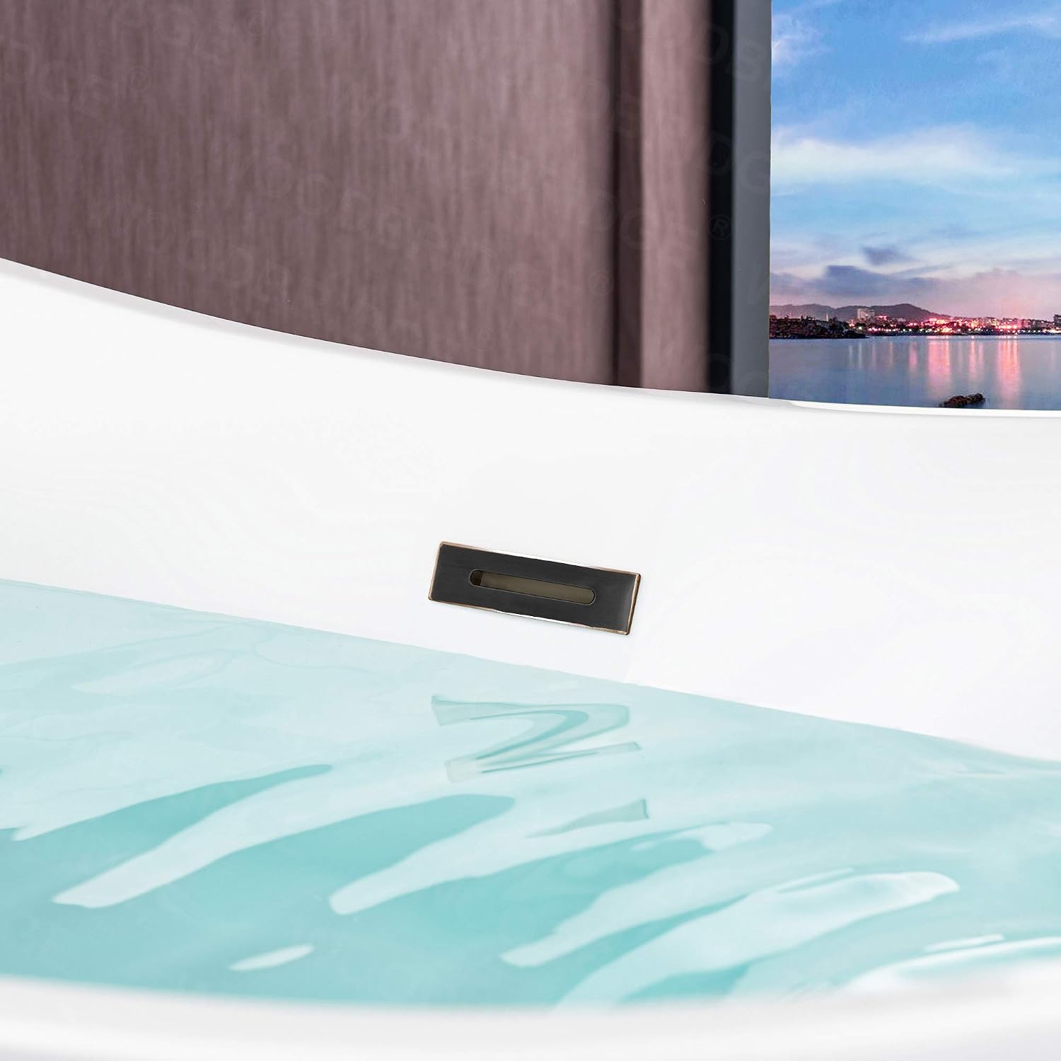 WOODBRIDGE BTA1515-ORB-Drain &O Bathtub, Oil-Rubbed Bronze