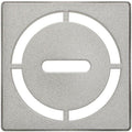 Schluter Kerdi-Drain Grate Kit with Integrated Slope Bonding Flange - Ideal for Bathroom or Wet Rooms - 4' Stone Grey Pure, Adjustable - KDIF4GRKTSSGD8