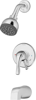 Symmons S-9602-PLR-1.5-TRM Origins Single Handle 1-Spray Tub and Shower Faucet Trim in Polished Chrome - 1.5 GPM (Valve Not Included)