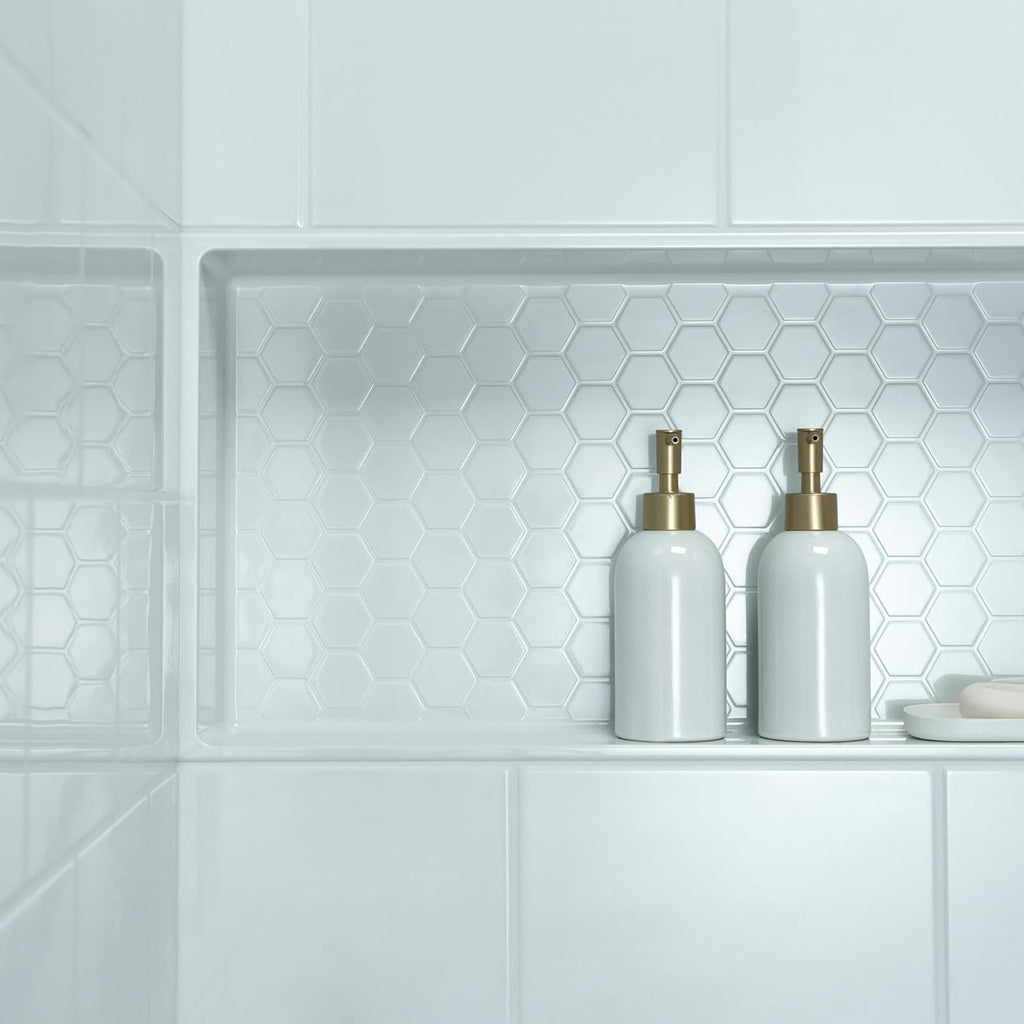 WOODBRIDGE 60' x 32' Four-Piece Direct-to-Stud Alcove Tub Surround Wall Panel Kit in White