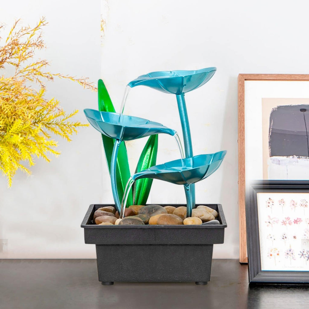 HIHELO Desktop Fountain Tabletop Fountain Desktop Flowing Water Decoration Office Lucky Flowing Water Decoration Living Room Waterscape Decoration Water Fountain Outdoor (Color : A)