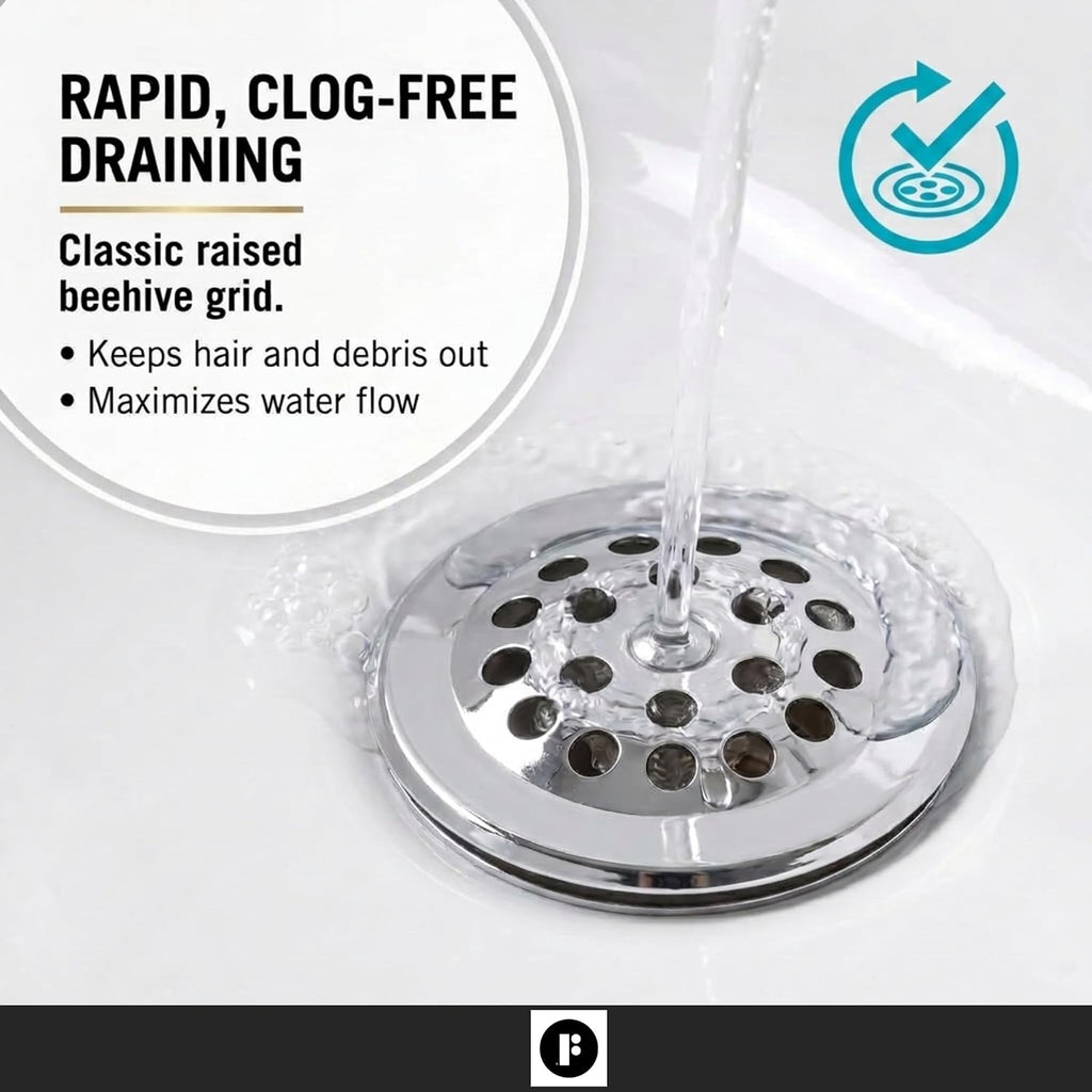Fine Fixtures Bathtub Shower Drain - 20 Gauge Brass Tubing, Trip Lever Overflow Assembly Tub Drain Kit - Satin Brass