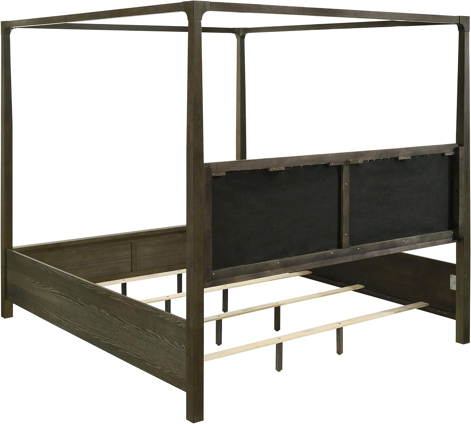 Coaster Home Furnishings Gran Park Modern Classic 4-Piece Bedroom Set Queen Size Canopy Bed Frame 80-inch Headboard Dark Cocoa 224931Q-S4