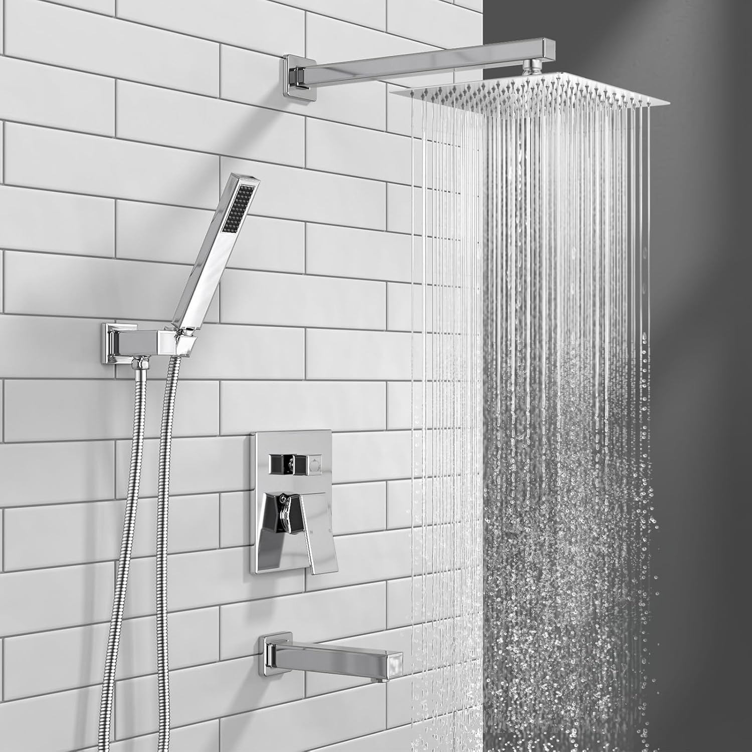 Lava Odoro 3-Setting Shower and Tub Faucet Set and Bathroom Faucet, Chrome
