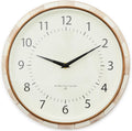 MACKENZIE-CHILDS Wall Clock, Decorative Enamel Clock for Kitchen and Living Room, Brown-and-White Mocha Check