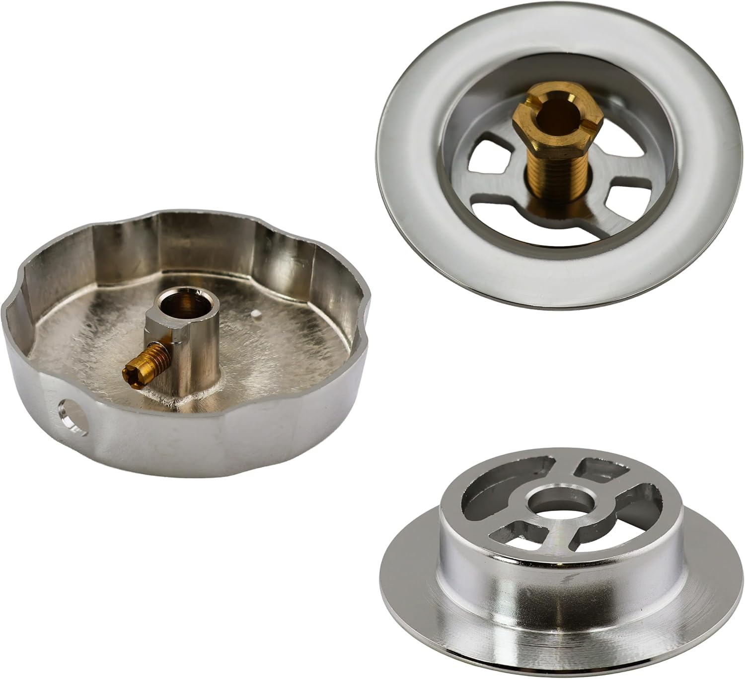 Westbrass Sch. 40 ABS 35 in. Cable Drive Bath Waste - Ball Joint Head, Polished Nickel, D50A35BJ-05