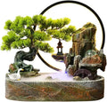 Tabletop Fountain Tabletop Water Fountain Artificial Bonsai Tree Design Indoor Resin Waterfalls Fountains Decorative Tabletop Fountain with LED Light Best Home Gifts for Parents or Friends Water Fount