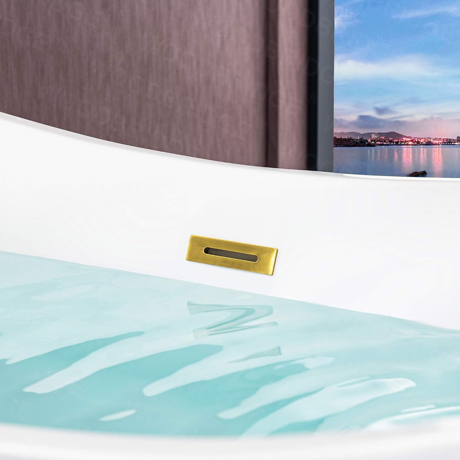 WOODBRIDGE BTA1515-BG-Drain &O Bathtub, Brushed Gold