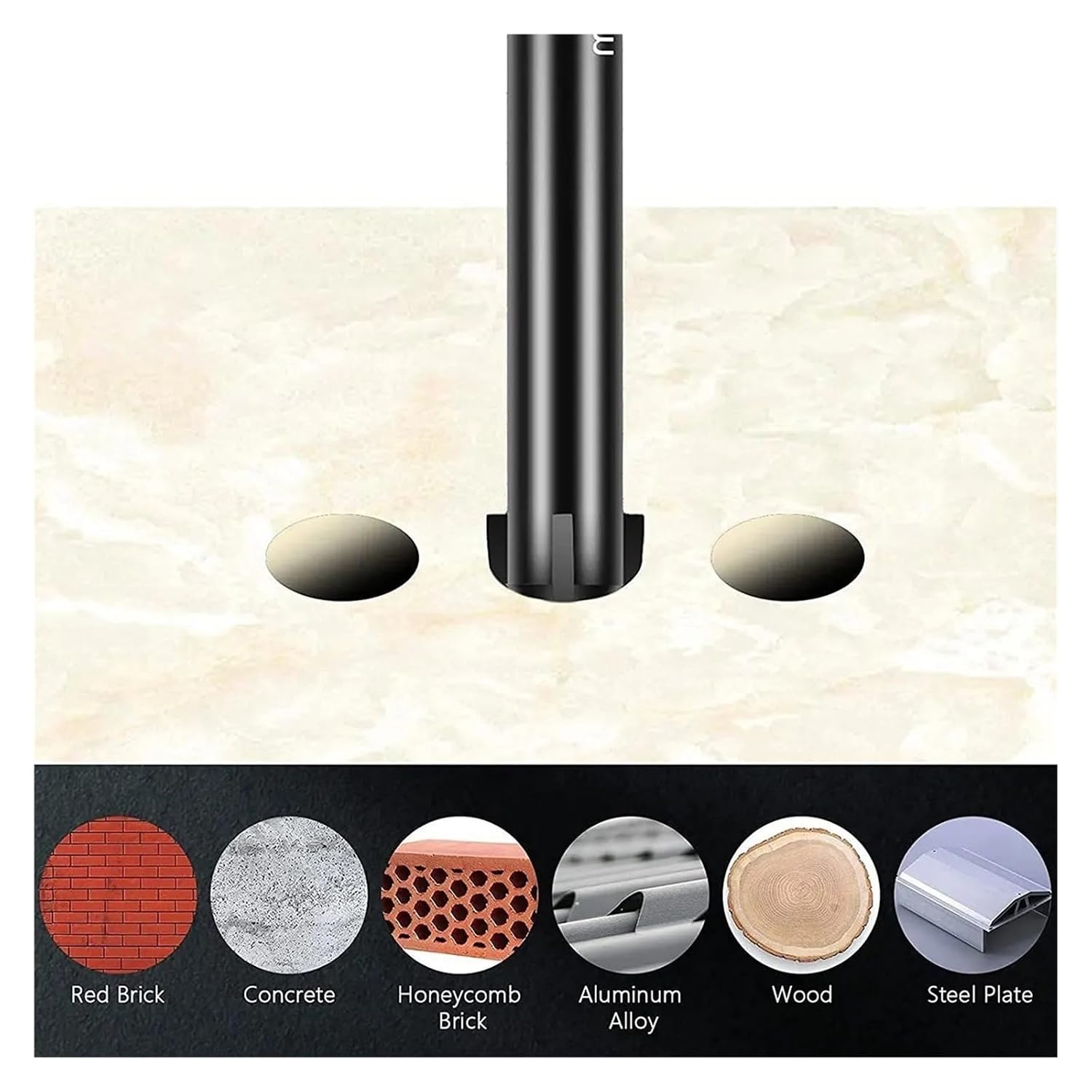 40/10PCS 6mm Cross Hex Drill Bit Set Tile Porcelain Punch Holes for Glass Ceramic Wall Concrete Drilling(40PCS)