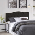 Naomi Home Cassandra Queen Tufted Headboard, Upholstered in Durable Linen Fabric – Premium Foam Cushioning, Adjustable Height, Floating Wall or Bed Frame Mount, Compatible with Adjustable Beds