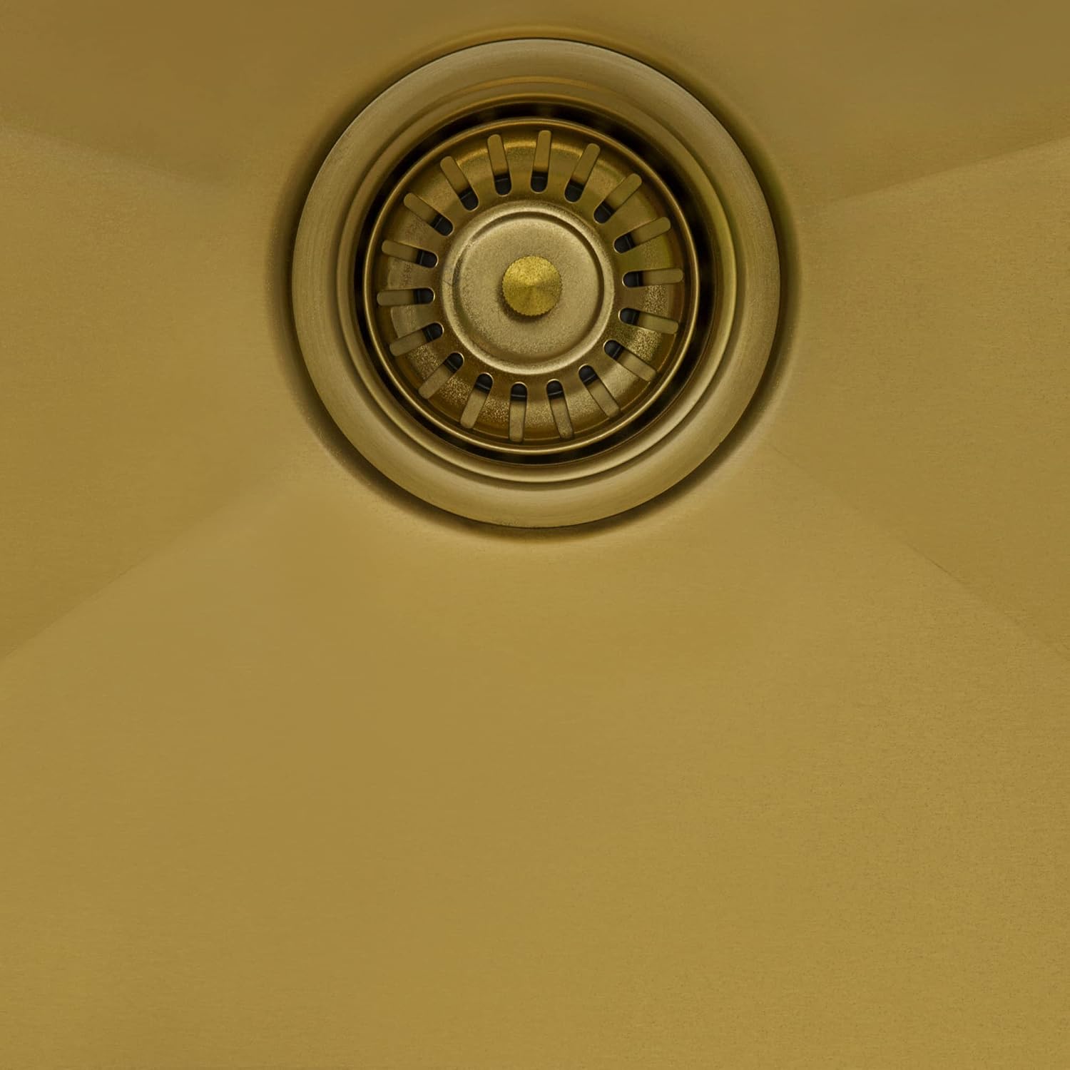Ruvati 14-inch Polished Brass Matte Gold Stainless Steel Undermount Bar Prep Sink - RVH7114GG