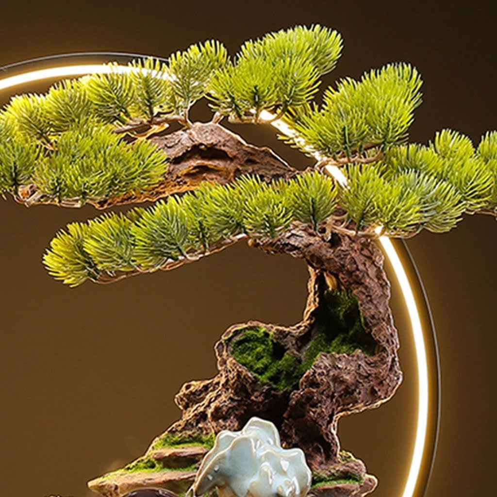 GUERNSEY Tabletop Fountain Tabletop Fountains Flowing Water Glass Fish Tank Decorative Ornaments Living Room Desktop Circulating Water Table Fountain Ornaments Indoor Fountain