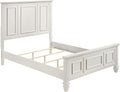 Coaster Home Furnishings Sandy Beach Coastal 4-Piece Bedroom Set Queen Size Panel Bed Frame 63-inch Headboard Cream White 201301Q-S4