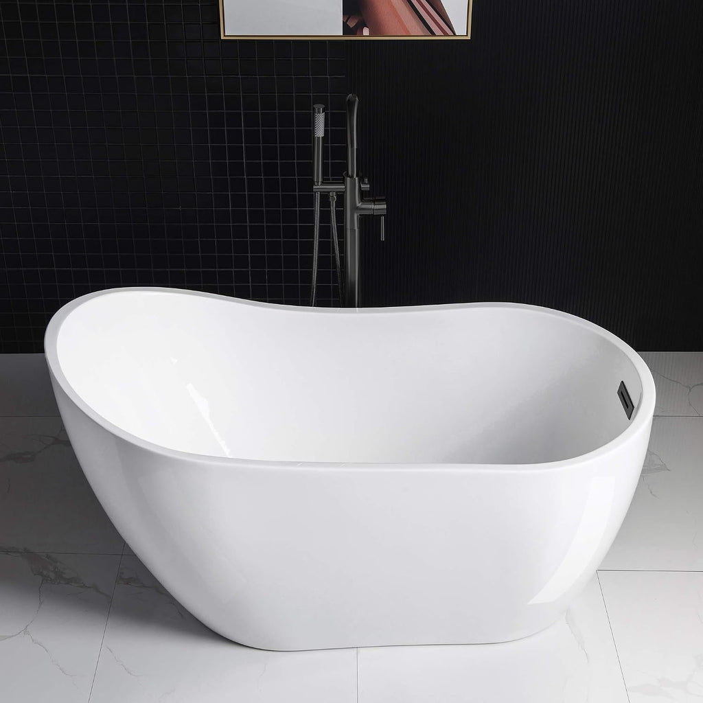 WOODBRIDGE B0006-MB-Drain &O Bathtub, Matte Black