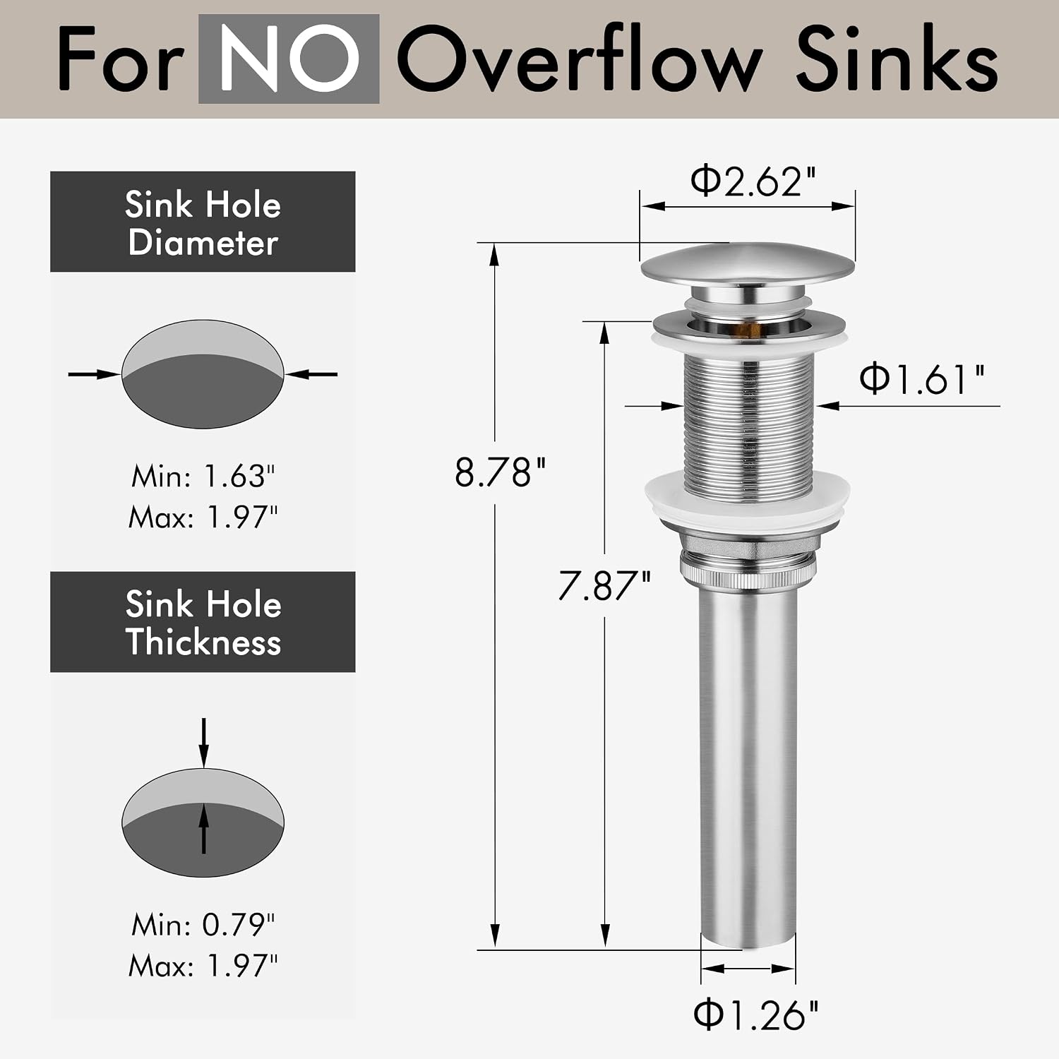 KES Shower Faucet Set & Bathroom Sink Faucet & Bathroom Sink Drain, XB6230S12-BN-UPC-NEW+L4350LF-BS-KES+S2008D-BN-TEM