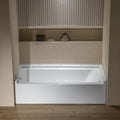 WOODBRIDGE 60' x 32' Alcove Soaking Bathtub in white with Left-Hand Drain Hole