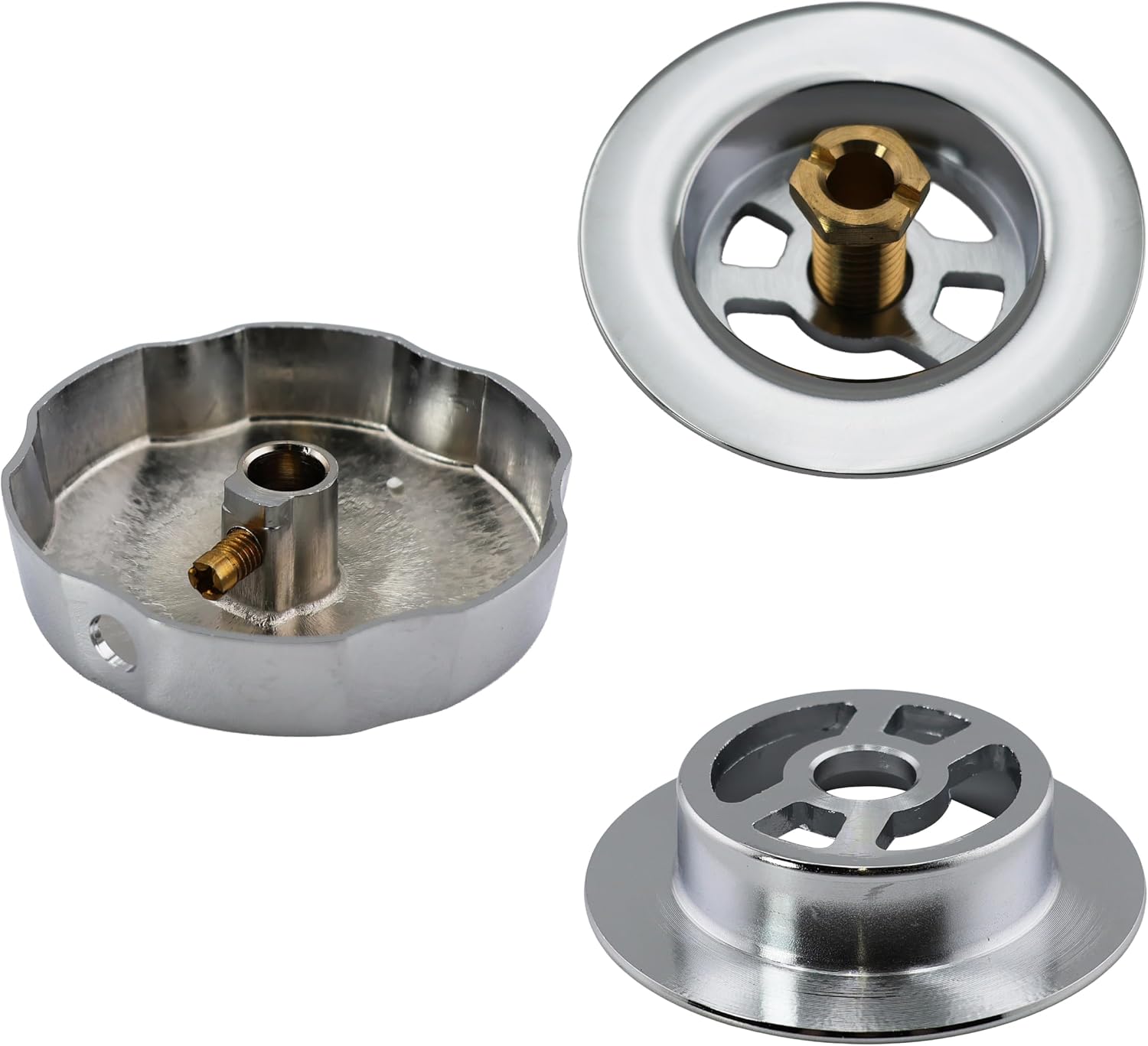 Westbrass A50P35BJ-26 1-1/2' Sch. 40 PVC 35' Cable Driven Bath Waste Kit with Ball Joint Head and Brass Trim Drain Kit, Polished Chrome