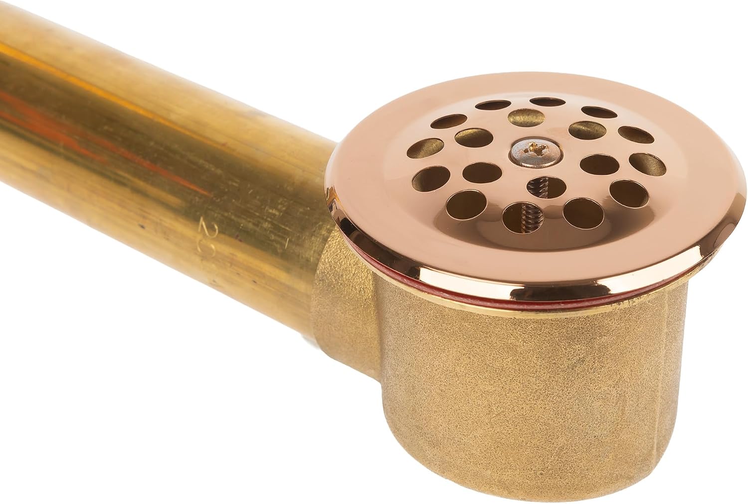 Fine Fixtures Bathtub Shower Drain - 20 Gauge Brass Tubing, Trip Lever Overflow Assembly Tub Drain Kit - Rose Gold