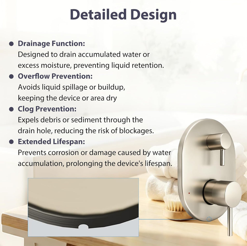 UT3290BN Shower Valve Trim Kit for Moen Align Brushed Nickel M-CORE 3-Series 2-Handle Shower Faucet Trim, Shower Trim UT3290 UT3290BL UT3290BG, Include 1213 Cartridge, U232 U362 Valve Required -2 Year