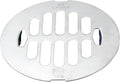 Westbrass D3198-100-26 4-1/4' OD Brass Snap-in Shower Strainer Grid Drain Cover, Polished Chrome (100-Pack)
