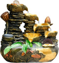 HIHELO Desktop Fountain Tabletop Fountain Rockery Flowing Water Landscape Fountain Fengshui Wheel Circulating Water Desktop Decoration Lucky Ornaments Water Fountain Outdoor (Size : Small)