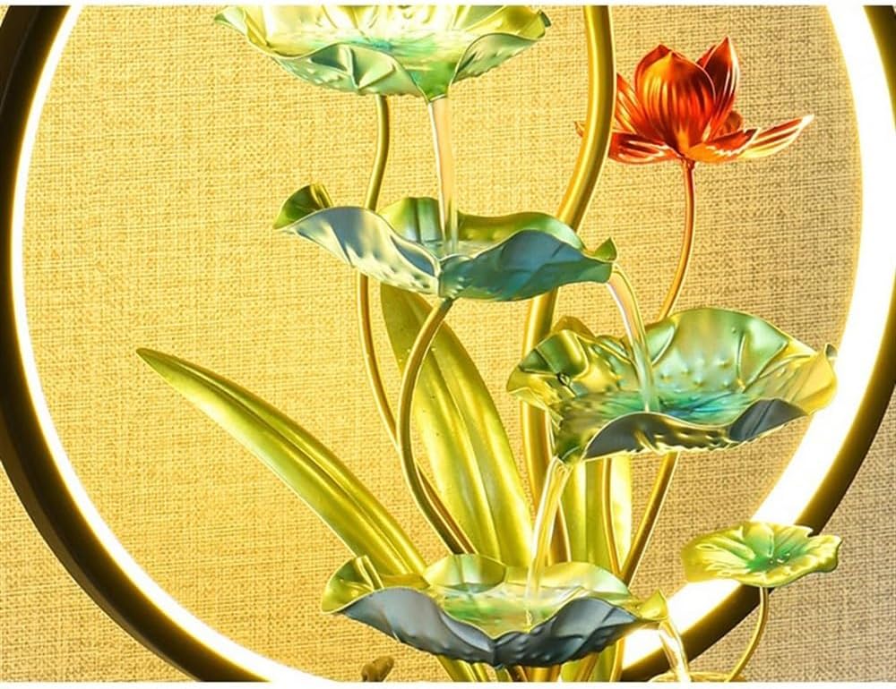 GLigeT Tabletop Fountain Feng Shui Wheel Inviting Wealth Living Room Wealth Desk Decorations Modern Simple Running Water Ornaments Circulating Water Water Fountain Decor