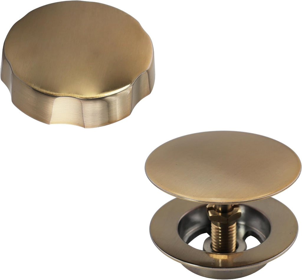 Westbrass A50P35BJ-19 1-1/2' Sch. 40 PVC 35' Cable Driven Bath Waste Kit with Ball Joint Head and Brass Trim Drain Kit, Champagne Bronze