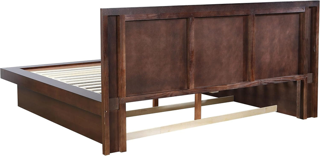 Coaster Home Furnishings Jessica Contemporary 6-Piece Bedroom Set Eastern King Size LED Panel Bed Frame 43-inch Headboard Cappuccino 200711KE-S6P