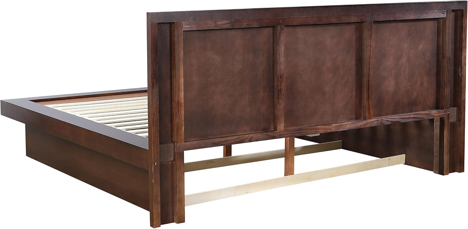 Coaster Home Furnishings Jessica Contemporary 6-Piece Bedroom Set Eastern King Size LED Panel Bed Frame 43-inch Headboard Cappuccino 200711KE-S6P