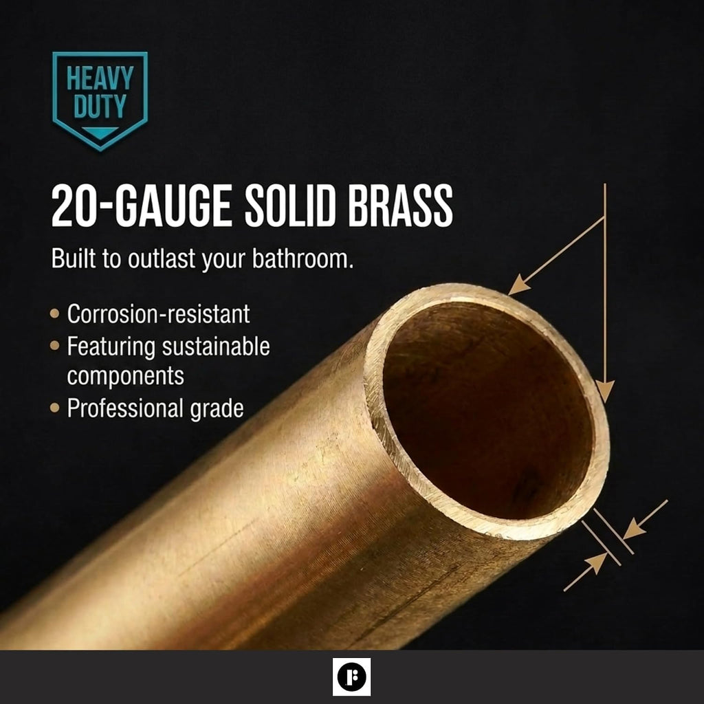 Fine Fixtures Bathtub Shower Drain - 20 Gauge Brass Tubing, Trip Lever Overflow Assembly Tub Drain Kit - Satin Nickel