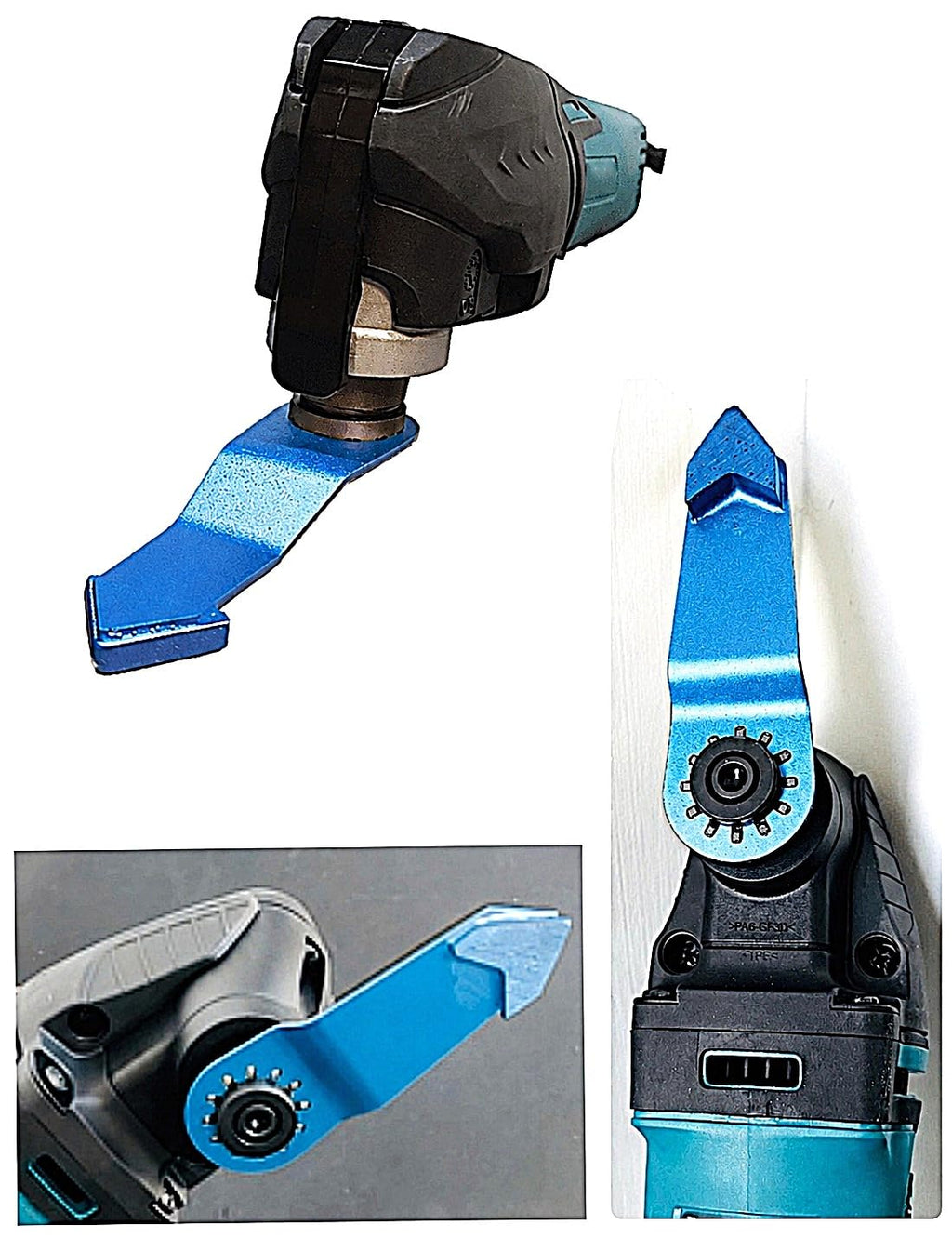 3 Pack Diamond Segment Oscillating Floor Corner Tool Attachment for Concrete - #30/40Grit