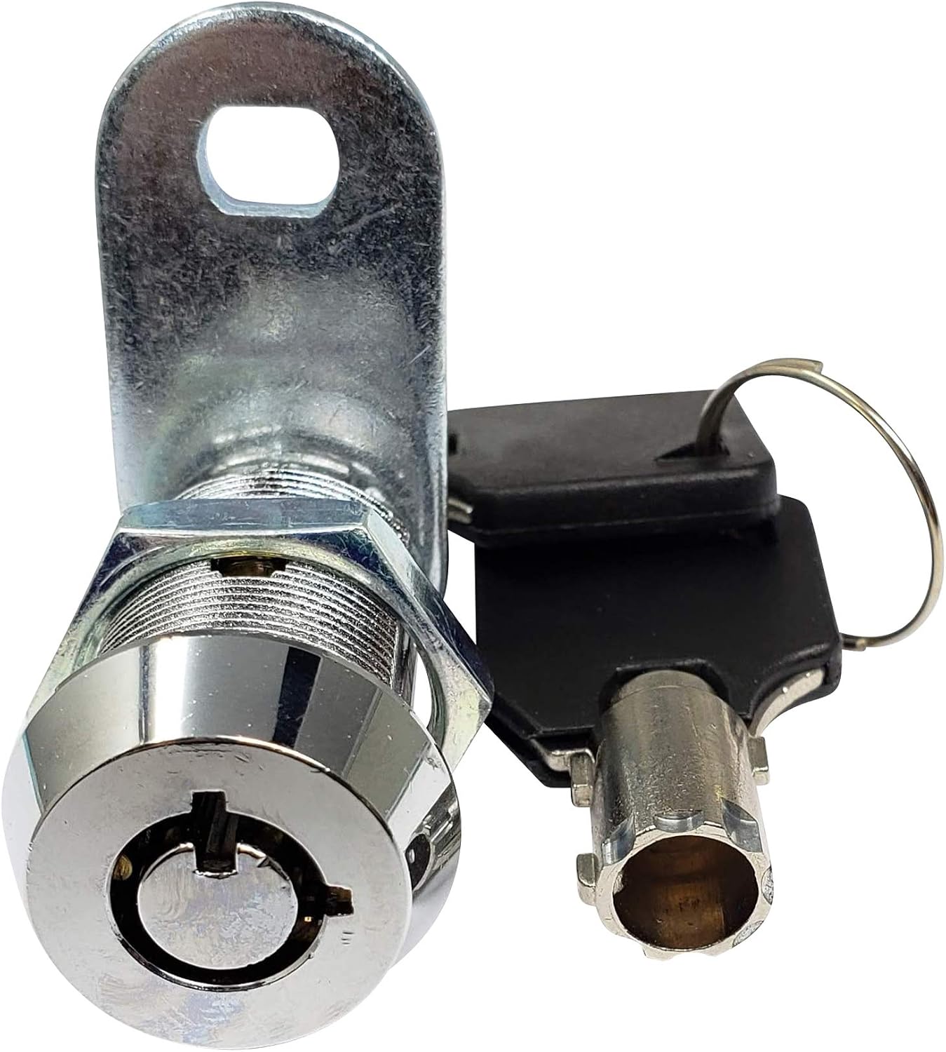 Tubular Cam Lock, Keyed Alike Removable Key (1 Inch 90°, Chrome Pack of. 25)