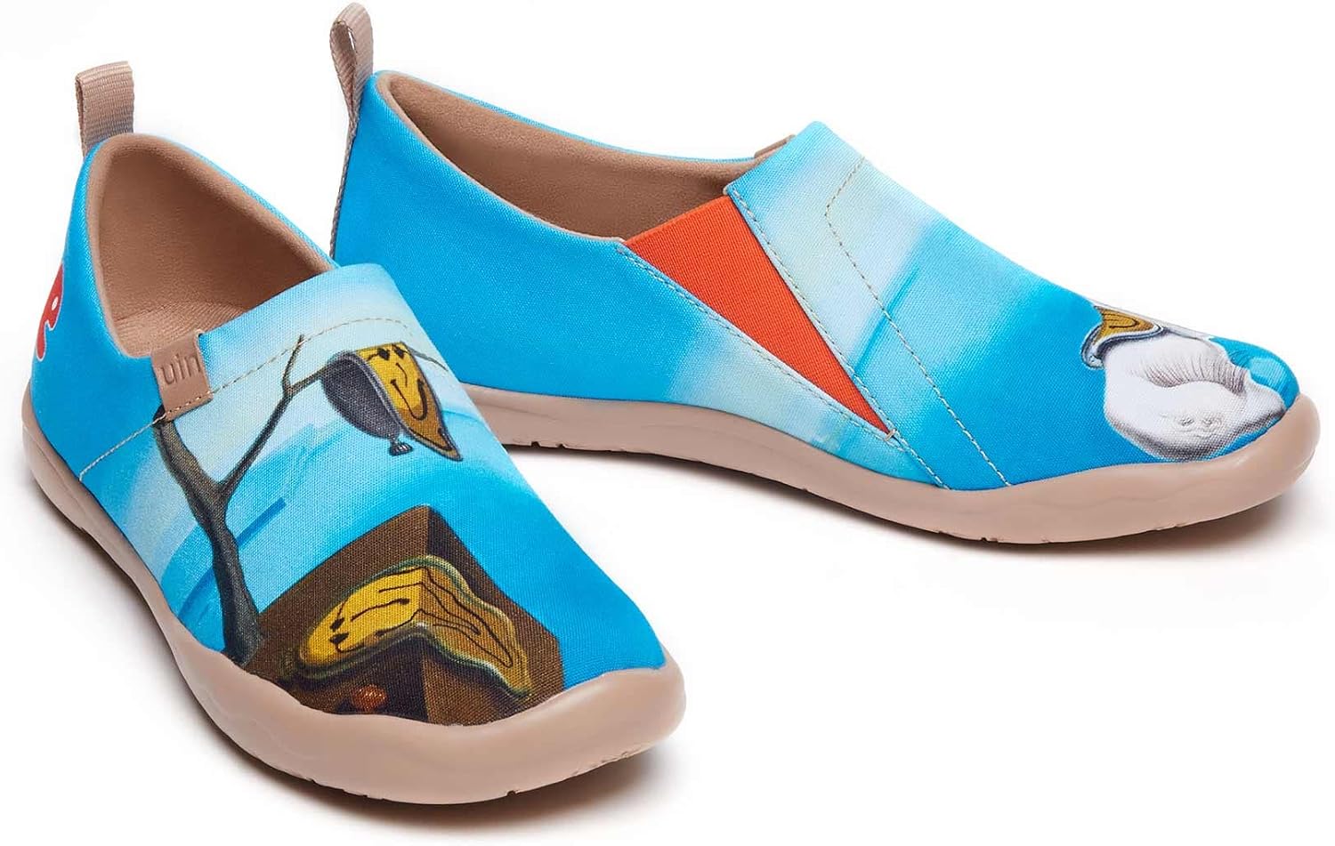 UIN Women's Casual Loafers Travel Painted Walking Slip On Lightweight Comfortable Canvas Fashion Sneakers