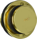 Jaclo 531-PB Single Hole Toe Control Drain Strainer, Polished Brass