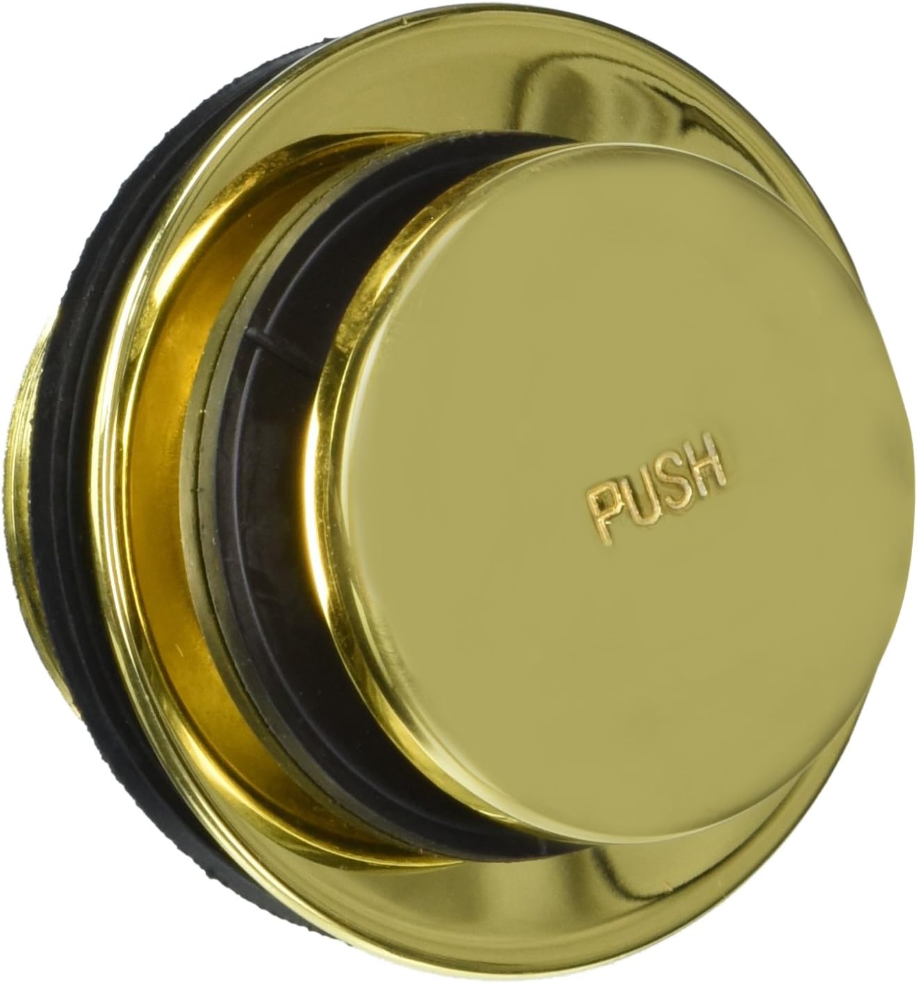 Jaclo 531-PB Single Hole Toe Control Drain Strainer, Polished Brass